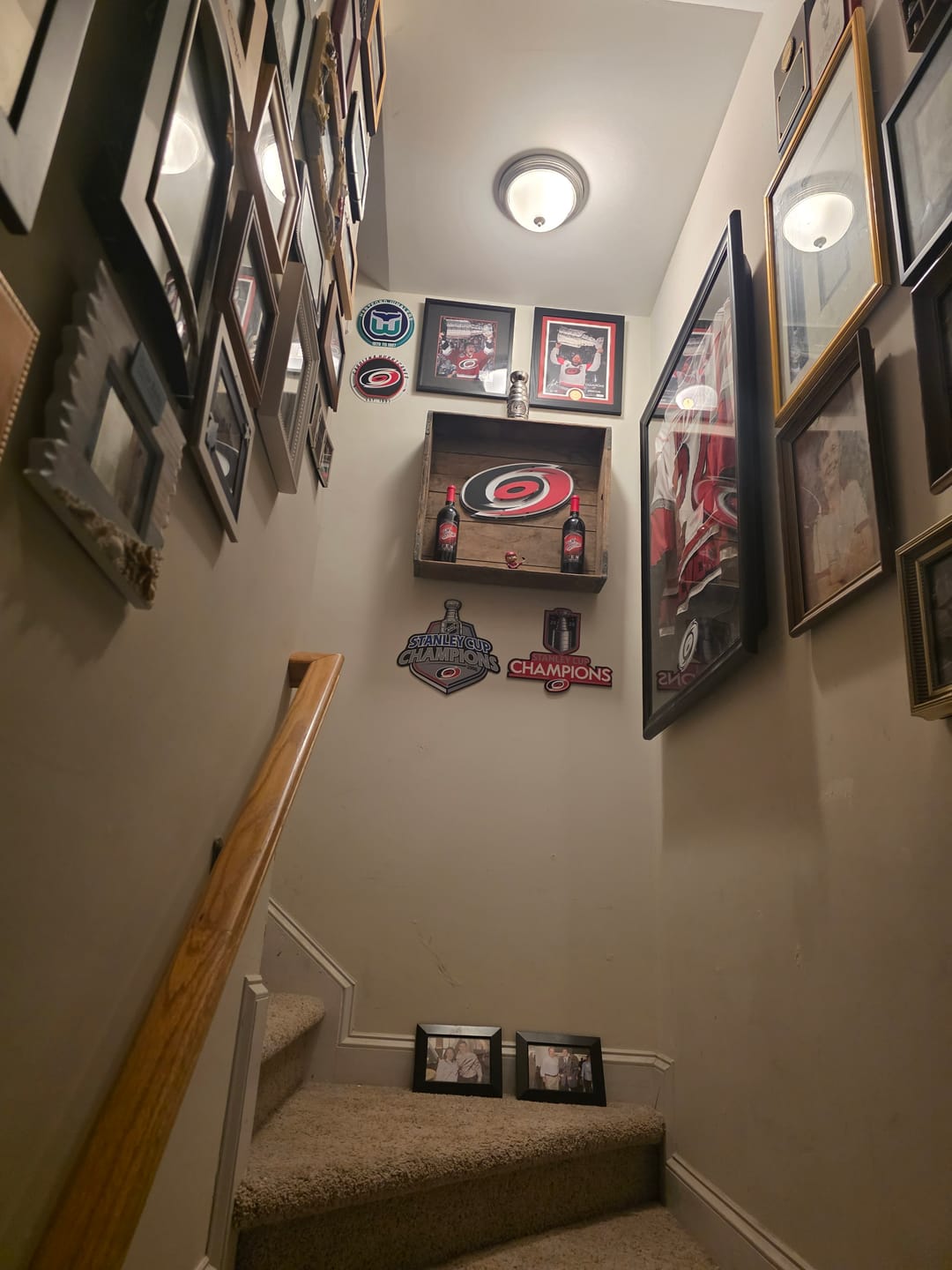 Customer photo review of Hartford Whalers "Double Play" On the Shelf or on the Wall Art