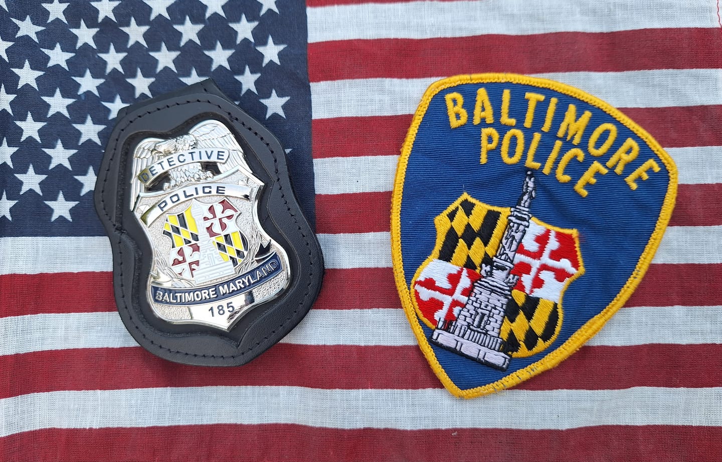 Customer photo review of Baltimore Maryland Police Badge Customizable Replica Movie Props
