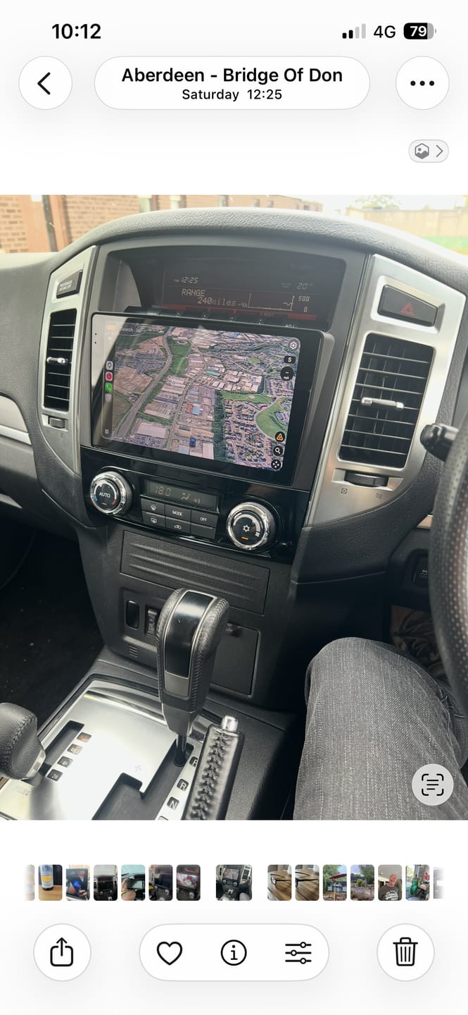 Customer photo review of Mitsubishi Shogun 2007-2020 Wireless Apple CarPlay Upgrade Kit