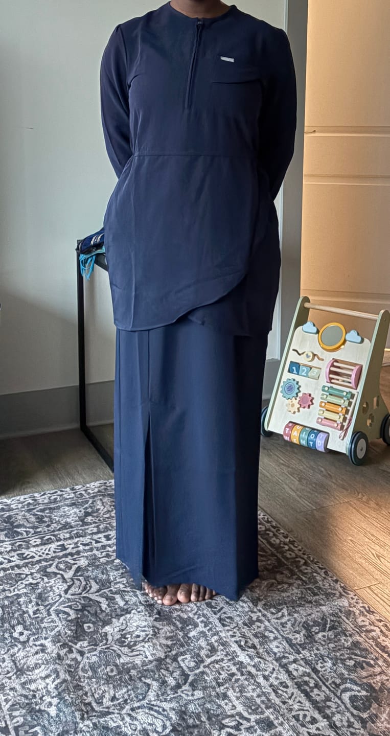 Customer photo review of The Maxi Scrub Skirt