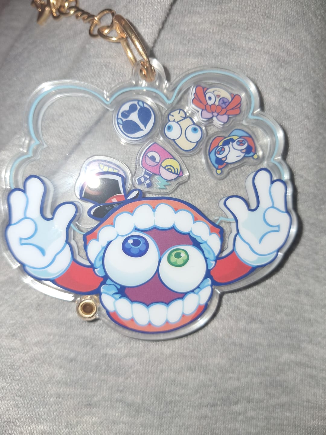 Customer photo review of Caine Shaker Keychain