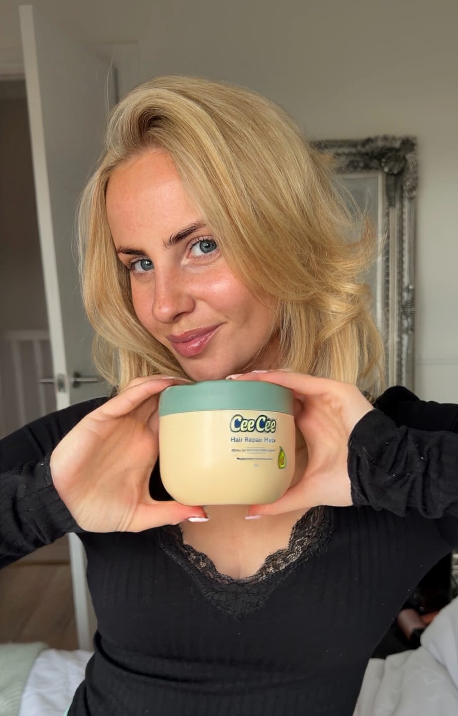 Customer photo review of Cee Cee Hair Repair Mask