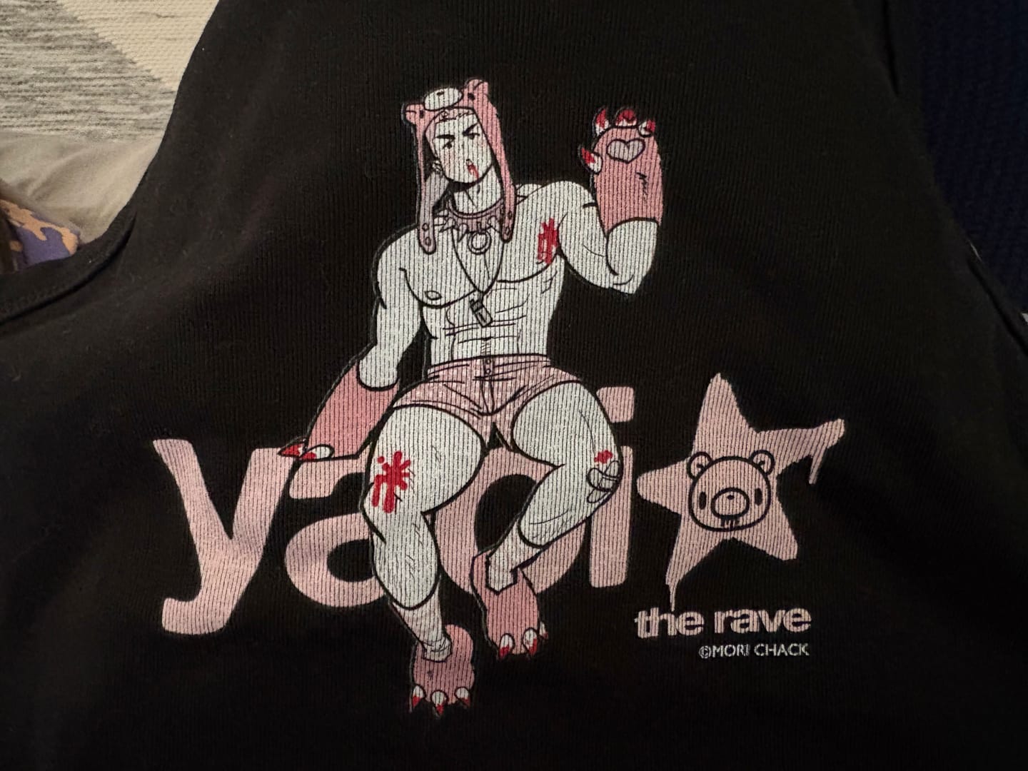 Customer photo review of YAOI x GLOOMY BEAR Beefy Tank