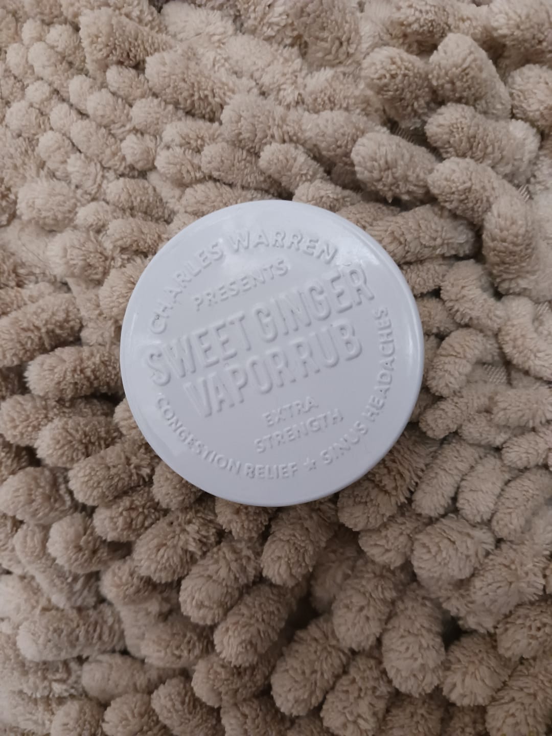 Customer photo review of Extra Strength Sweet Ginger Vapor Rub [Compact]