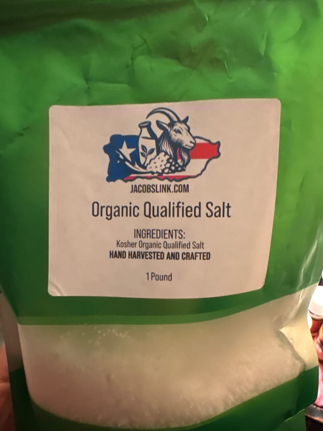 Customer photo review of Hand Harvested / Organic Qualified Salt