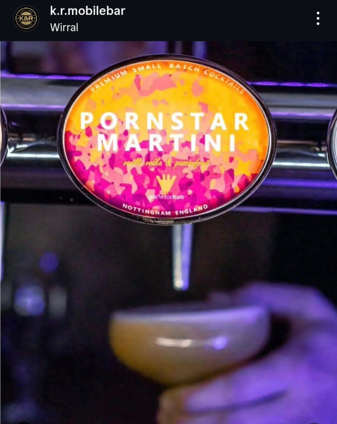 Customer photo review of Pornstar Martini Cocktail Keg 12L