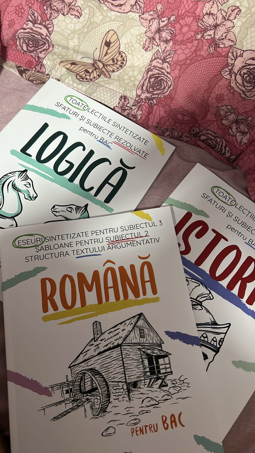 Customer photo review of Pachet Bacalaureat (Română + Istorie + Logică) Bacademia