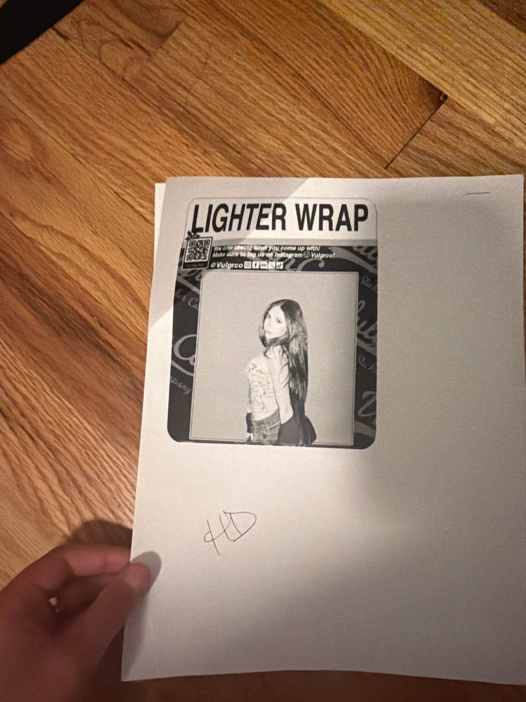 Customer photo review of Custom Lighter Wrap