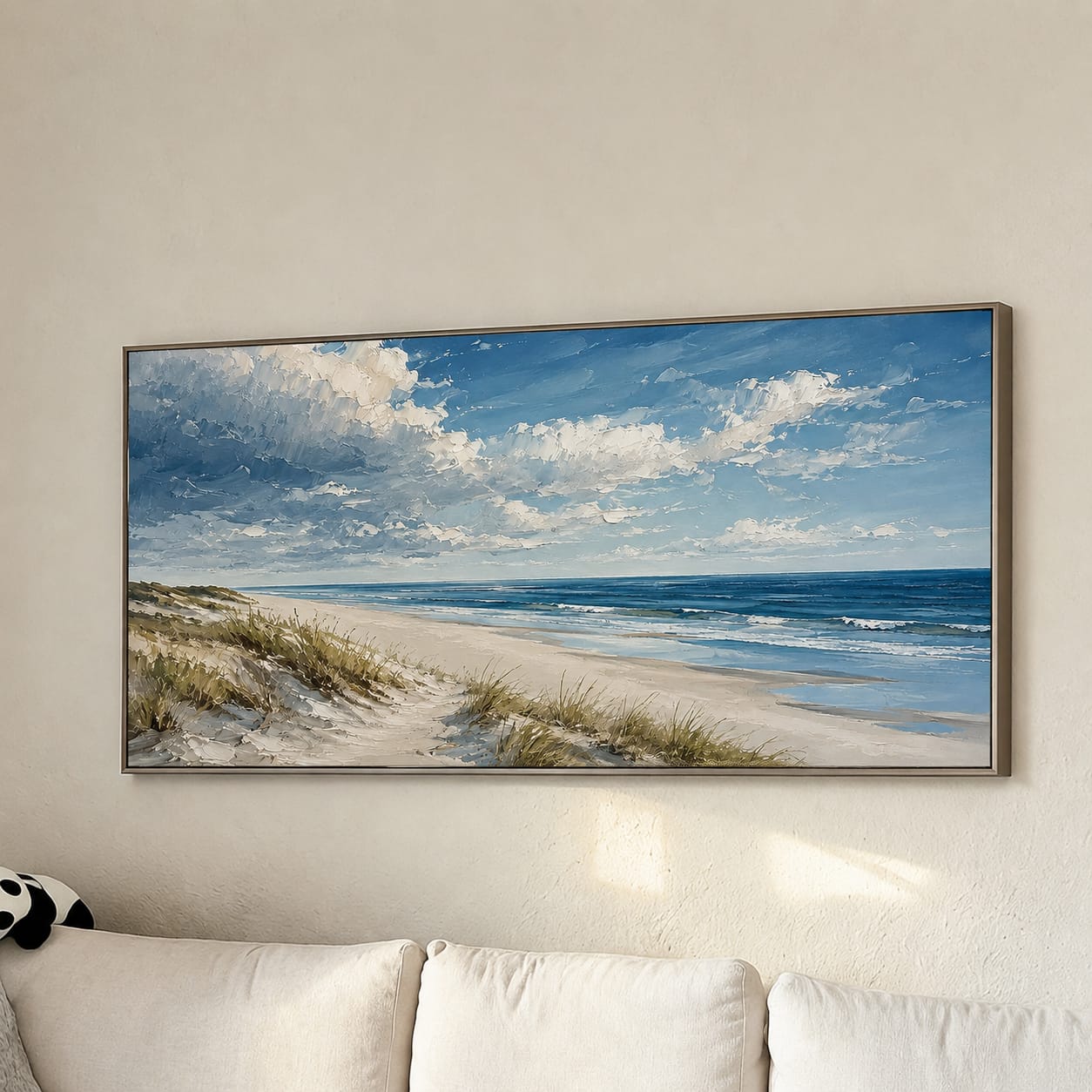 Customer photo review of "Breezy Shoreline" – Impressionist Coastal Beach Landscape Painting
