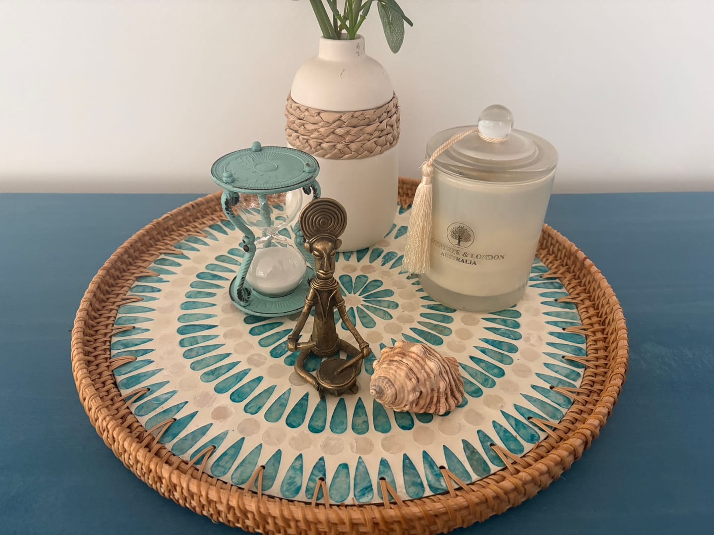 Customer photo review of Serene Large Rattan Tray