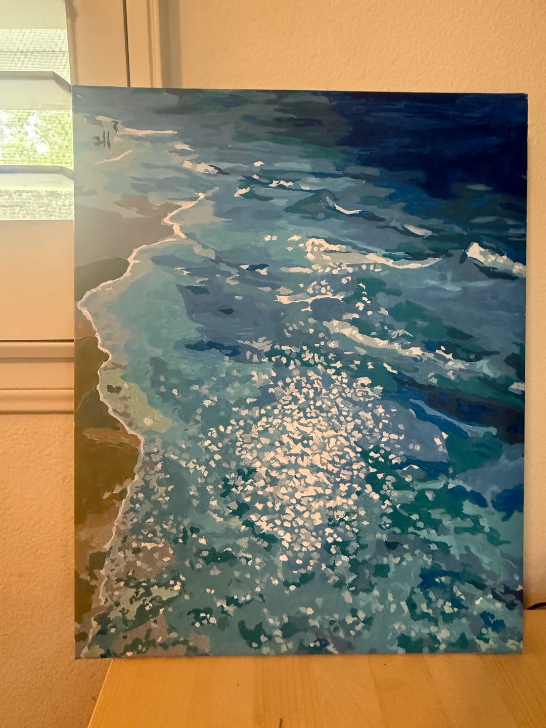 Customer photo review of Endless Ocean | Paint by Number