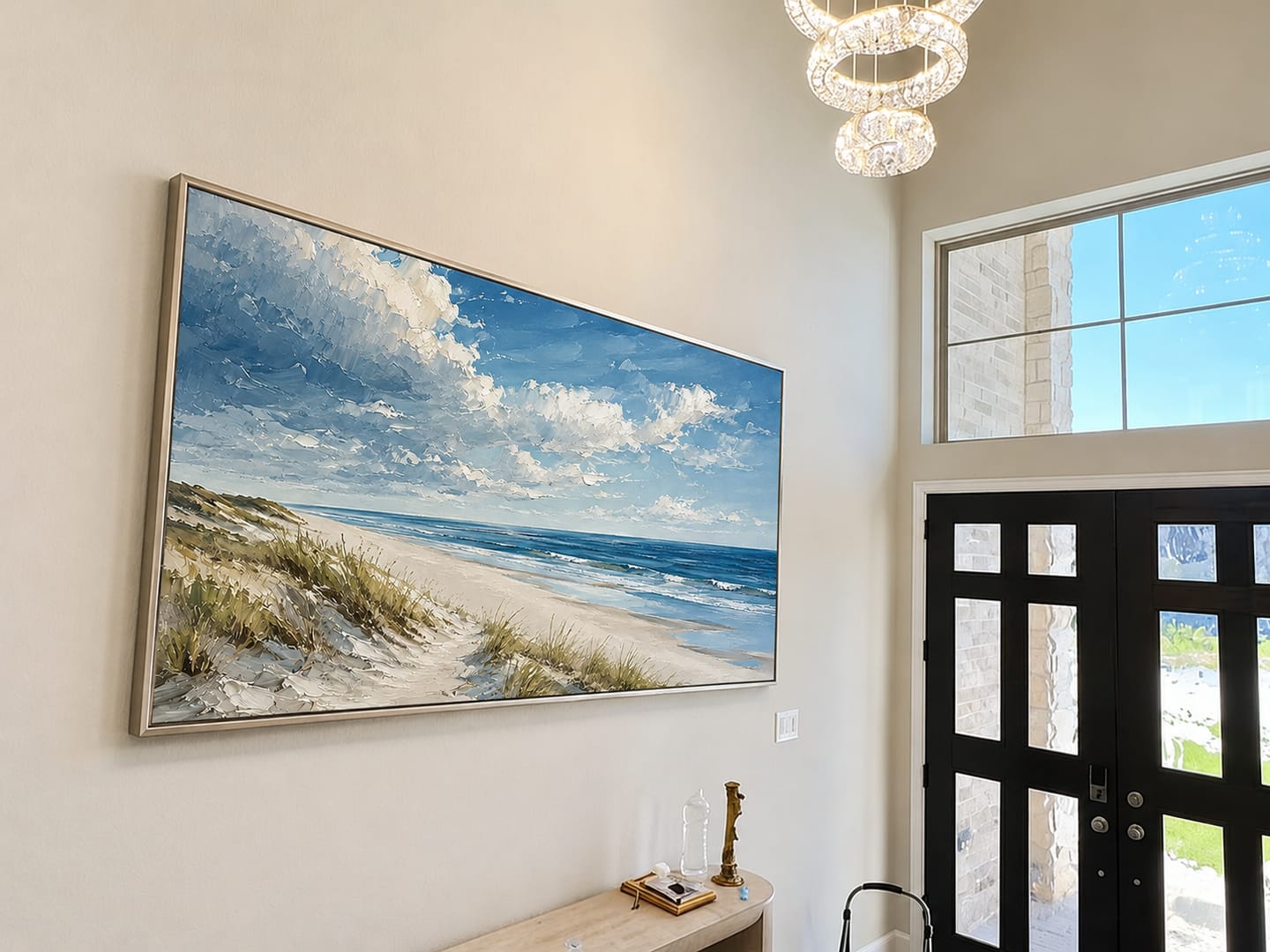 Customer photo review of "Breezy Shoreline" – Impressionist Coastal Beach Landscape Painting