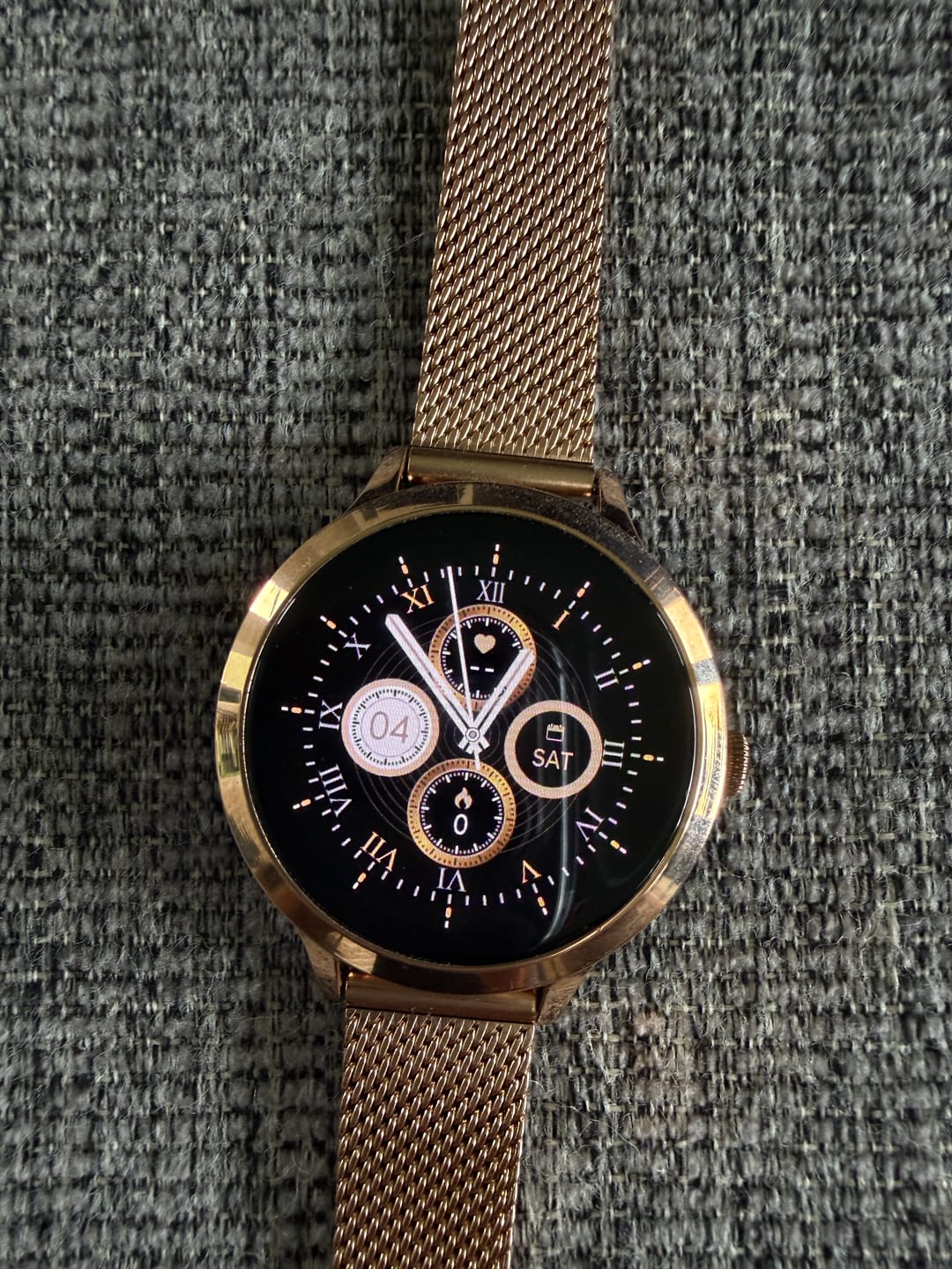 Customer photo review of NOVACCHI SOLARA Petite — Women's Smartwatch for Small Wrists