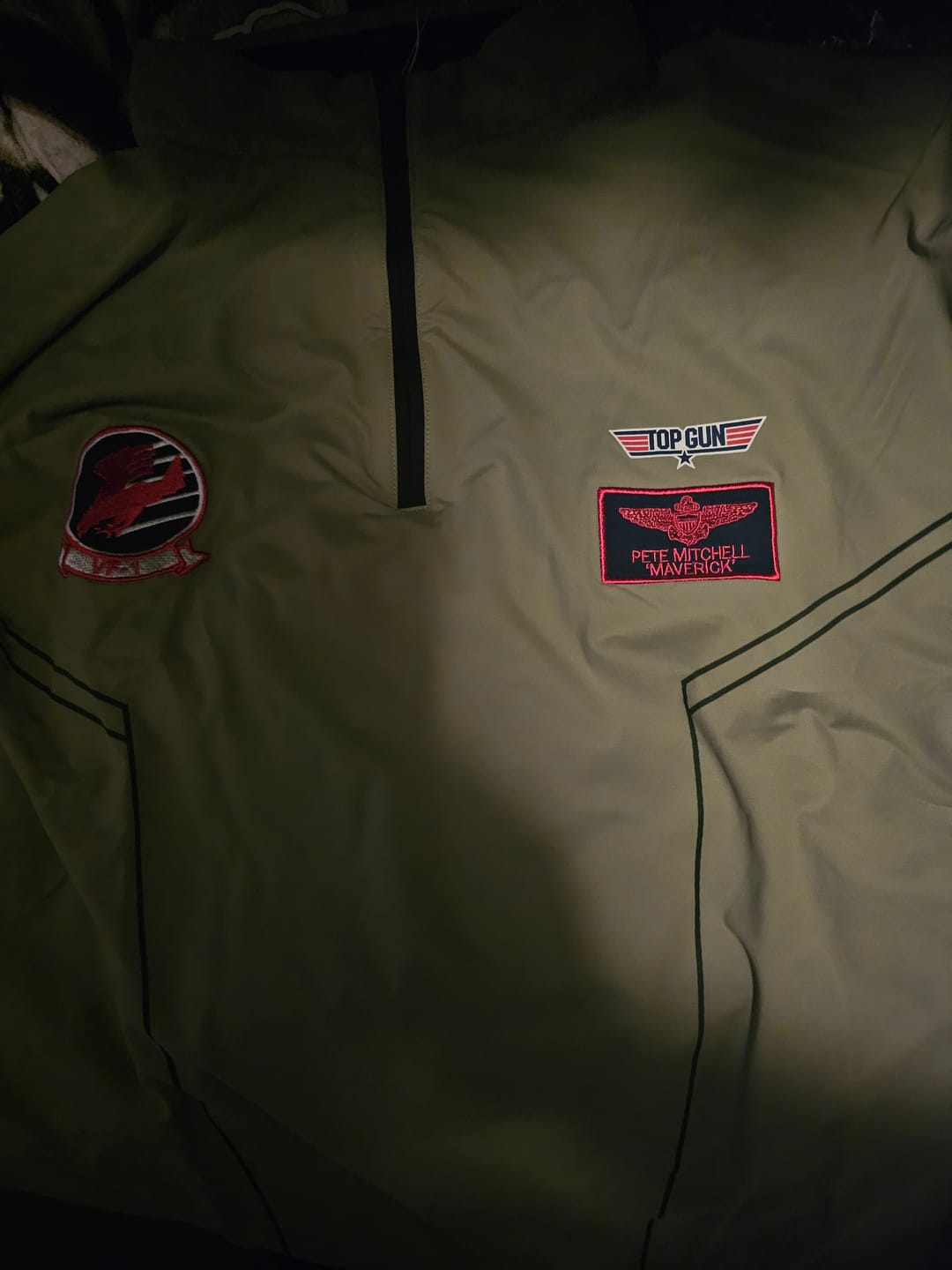 Customer photo review of Top Gun "Danger Zone" – Quarter Zip