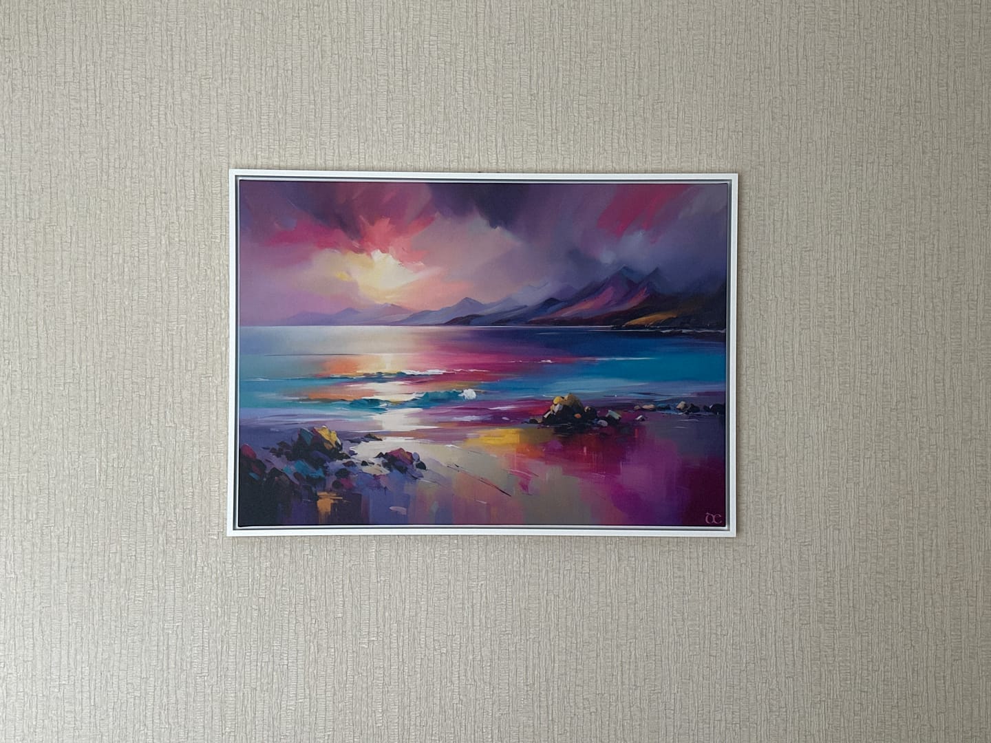 Customer photo review of Magenta Skye Canvas Print
