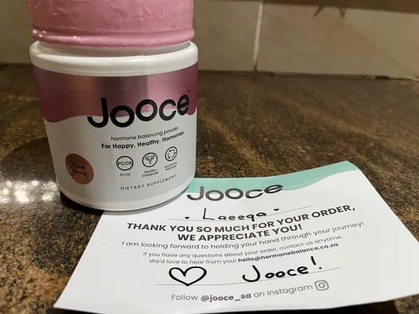 Customer photo review of JOOCE Hormone Balance Powder