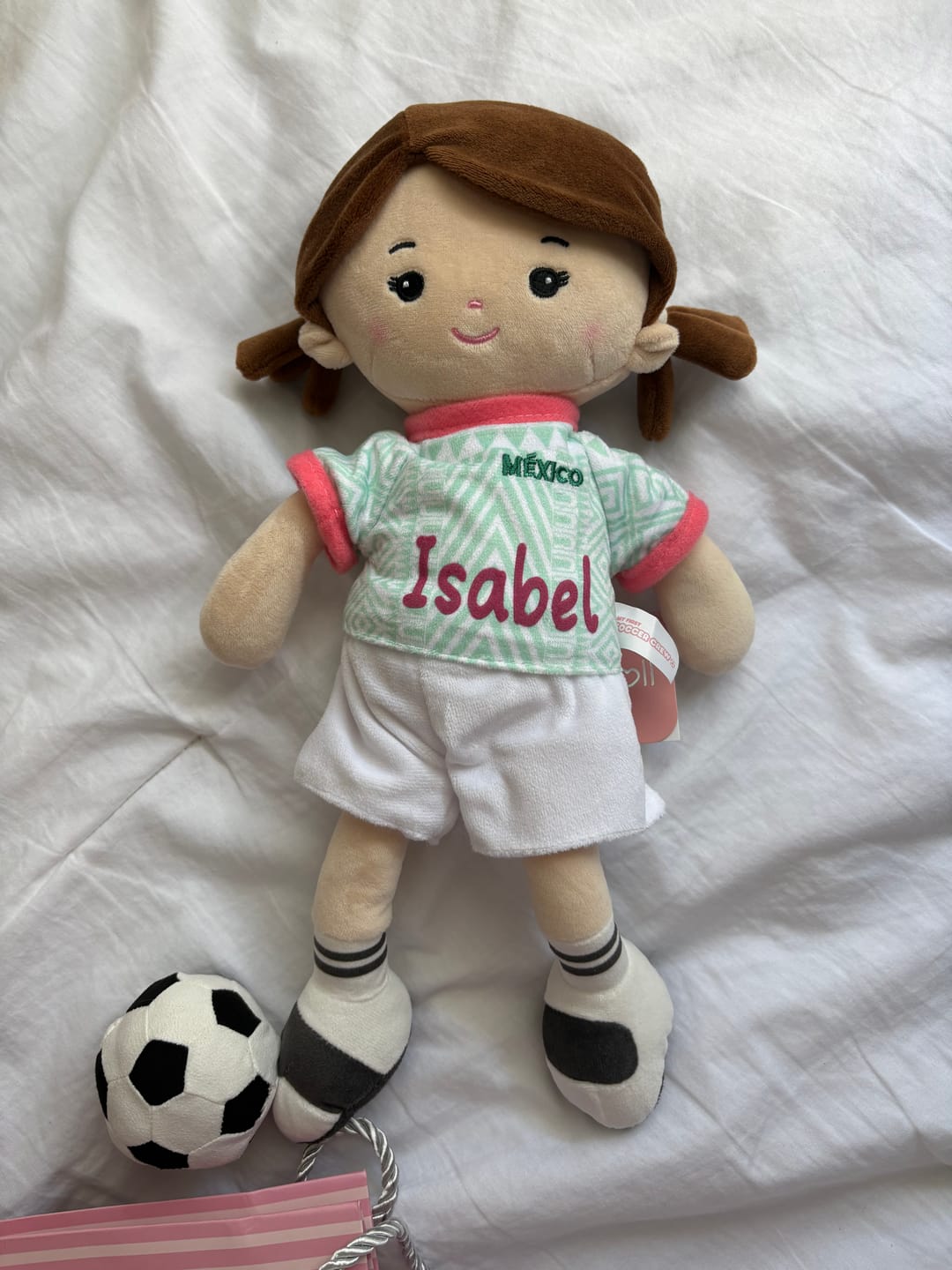 Customer photo review of Personalized Soccer Girl - MEX (2 Skin Tones)