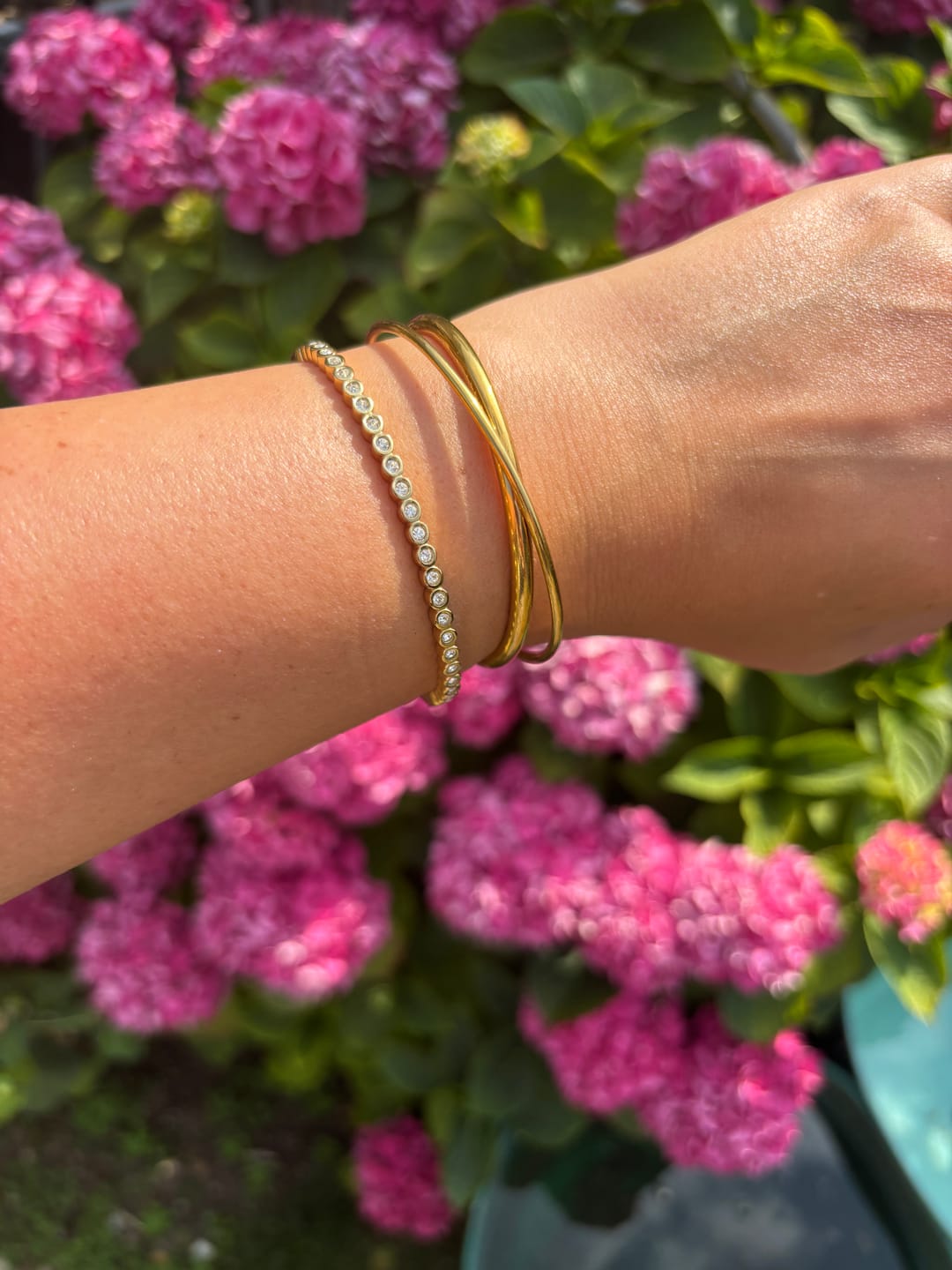 Customer photo review of Bezel Bangle