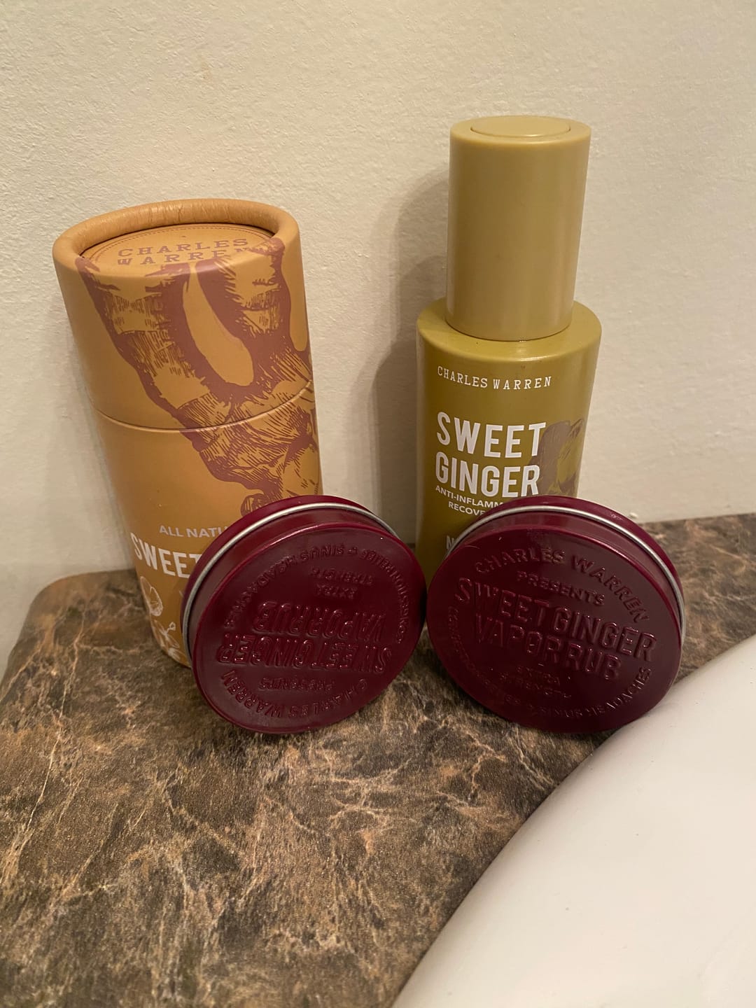 Customer photo review of Extra Strength Sweet Ginger Vapor Rub [Compact]