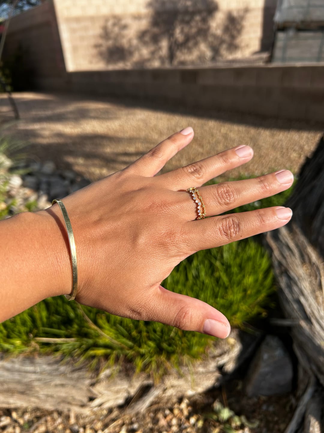 Customer photo review of Celine Double Band Ring