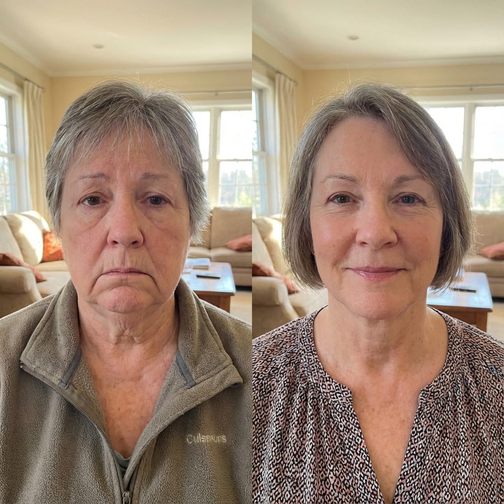 Customer photo review of Venda Escultora Facial de Colágeno  2x1