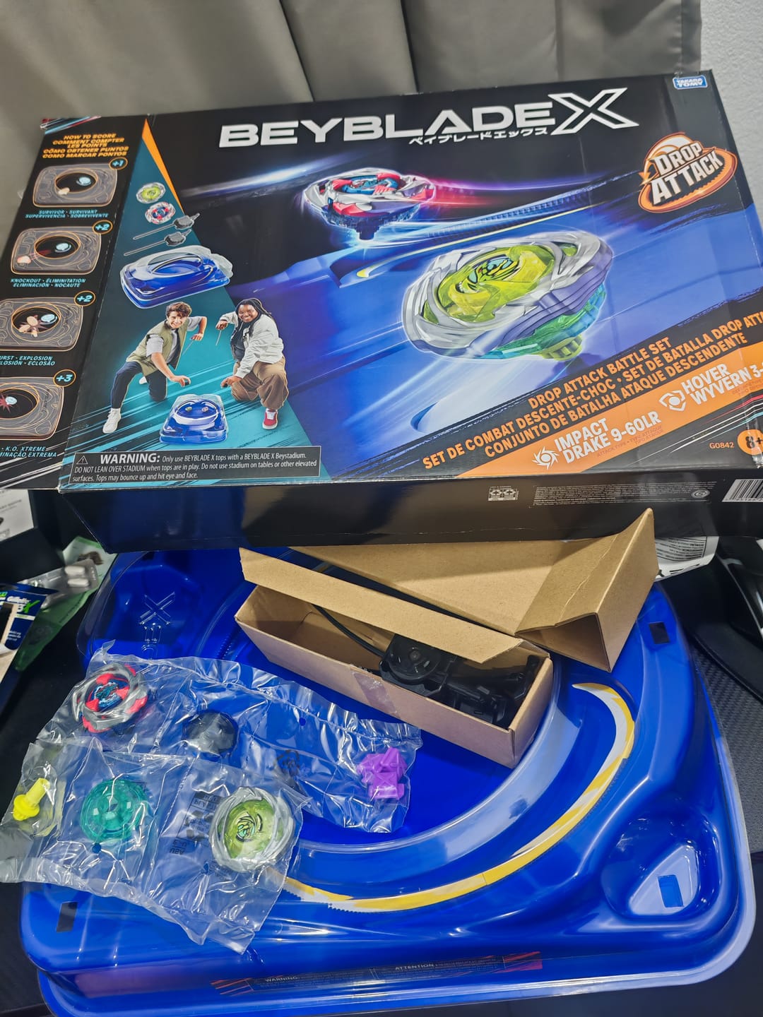Customer photo review of Hasbro Beyblade X Drop Attack Battle Set
