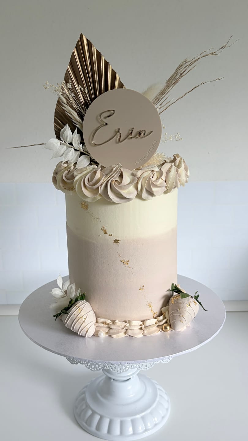 Customer photo review of Double Layer Paddle Cake Topper