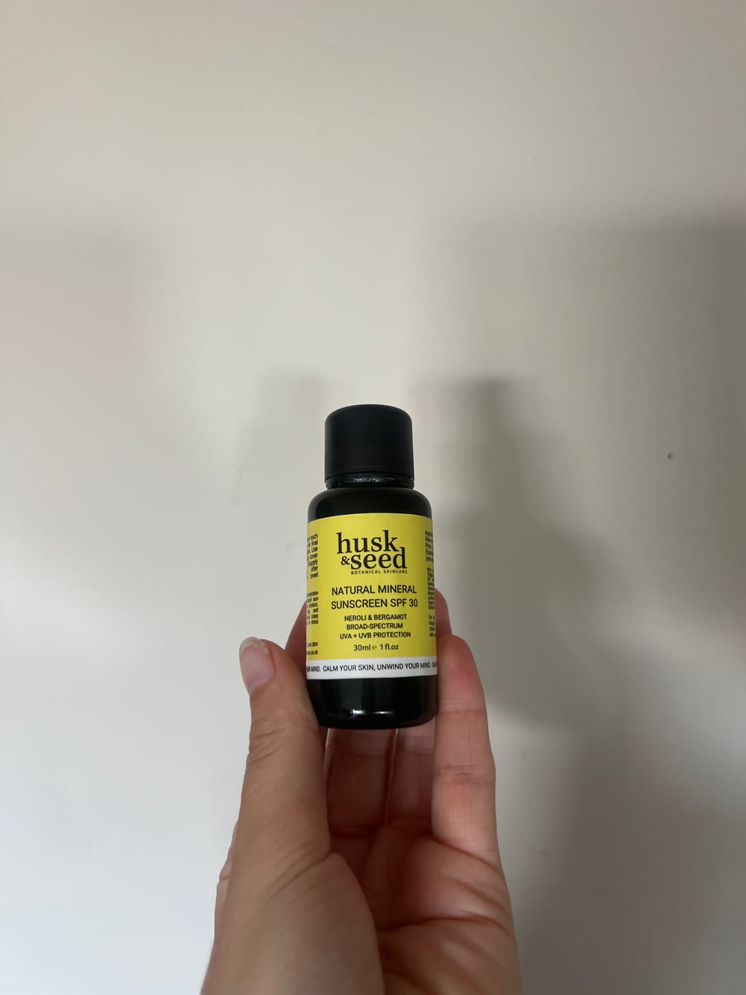 Customer photo review of Natural Mineral Sunscreen SPF 30 (Neroli)