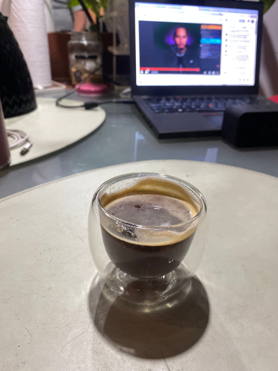 Customer photo review of Set 6 Tazas Espresso Doble Pared 80ml Frio Caliente Sin Asa