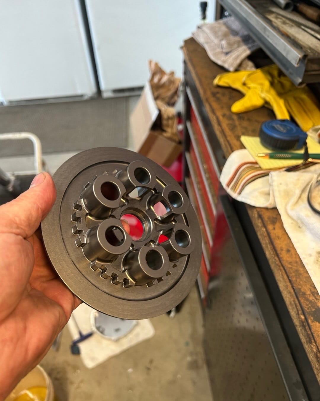 Customer photo review of 1988-2004 Kawasaki KX500 88-91 KX250 KDX250 Clutch Pressure Plate 13187-1060