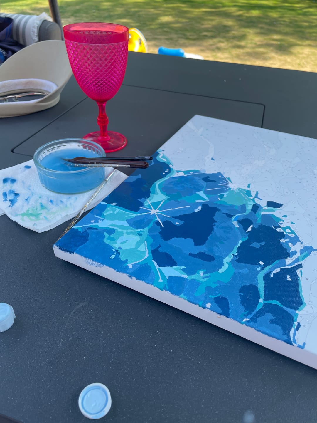 Customer photo review of Open Water | Paint by Number