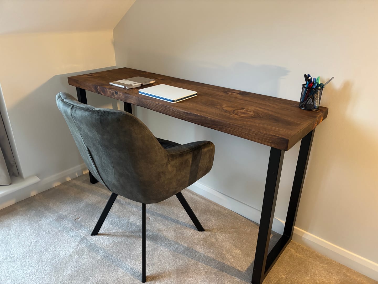 Customer photo review of Chucky Industrial Desk