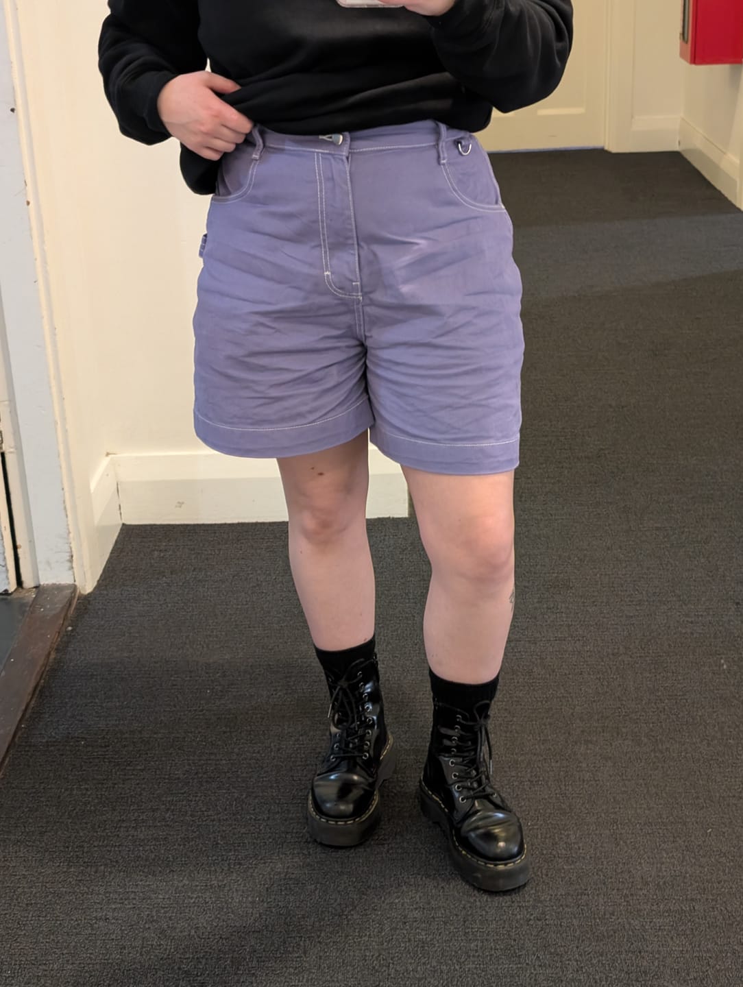 Customer photo review of Utility Shorts - Milky Way