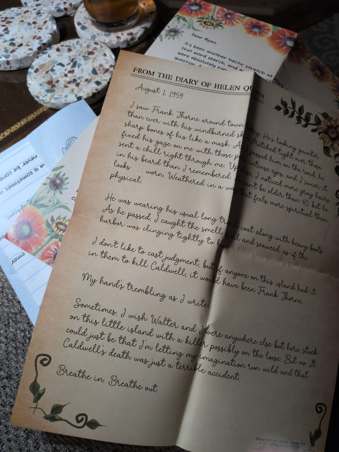 Customer photo review of THE NATALIE HOLDEN LETTERS - OCRACOKE, NC(PREPAID)