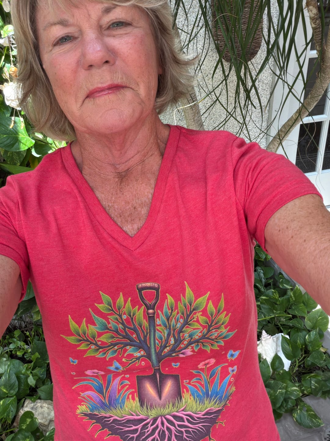 Customer photo review of Roots of Growth V-Neck