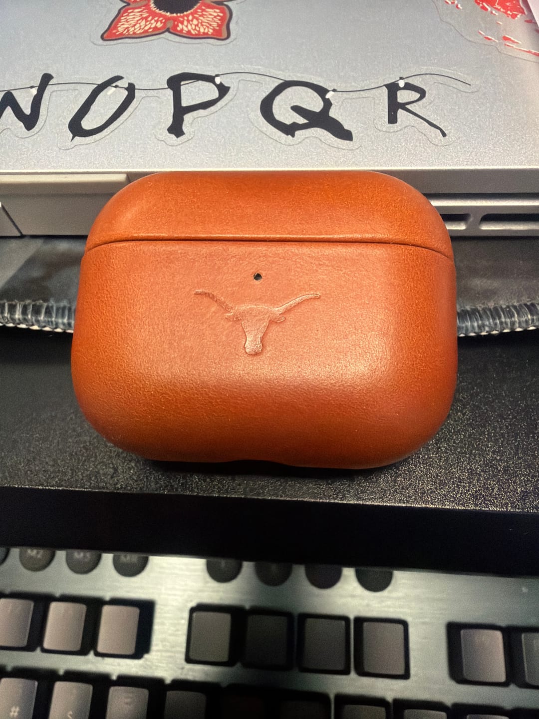 Customer photo review of The GameDay Leather AirPods Pro 3 Case - Burnt Orange