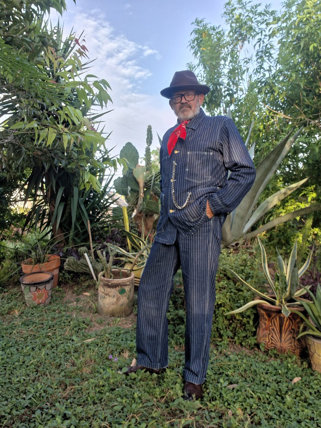 Customer photo review of 1920s Wabash Railway Work Pants