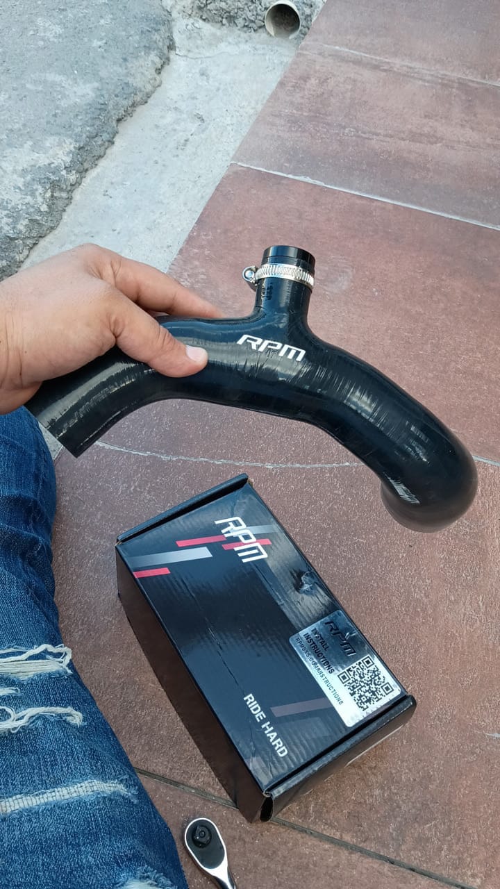 Customer photo review of RPM Black Silicone Blow Off Valve Adapter Tube Can-Am Maverick X3 Turbo