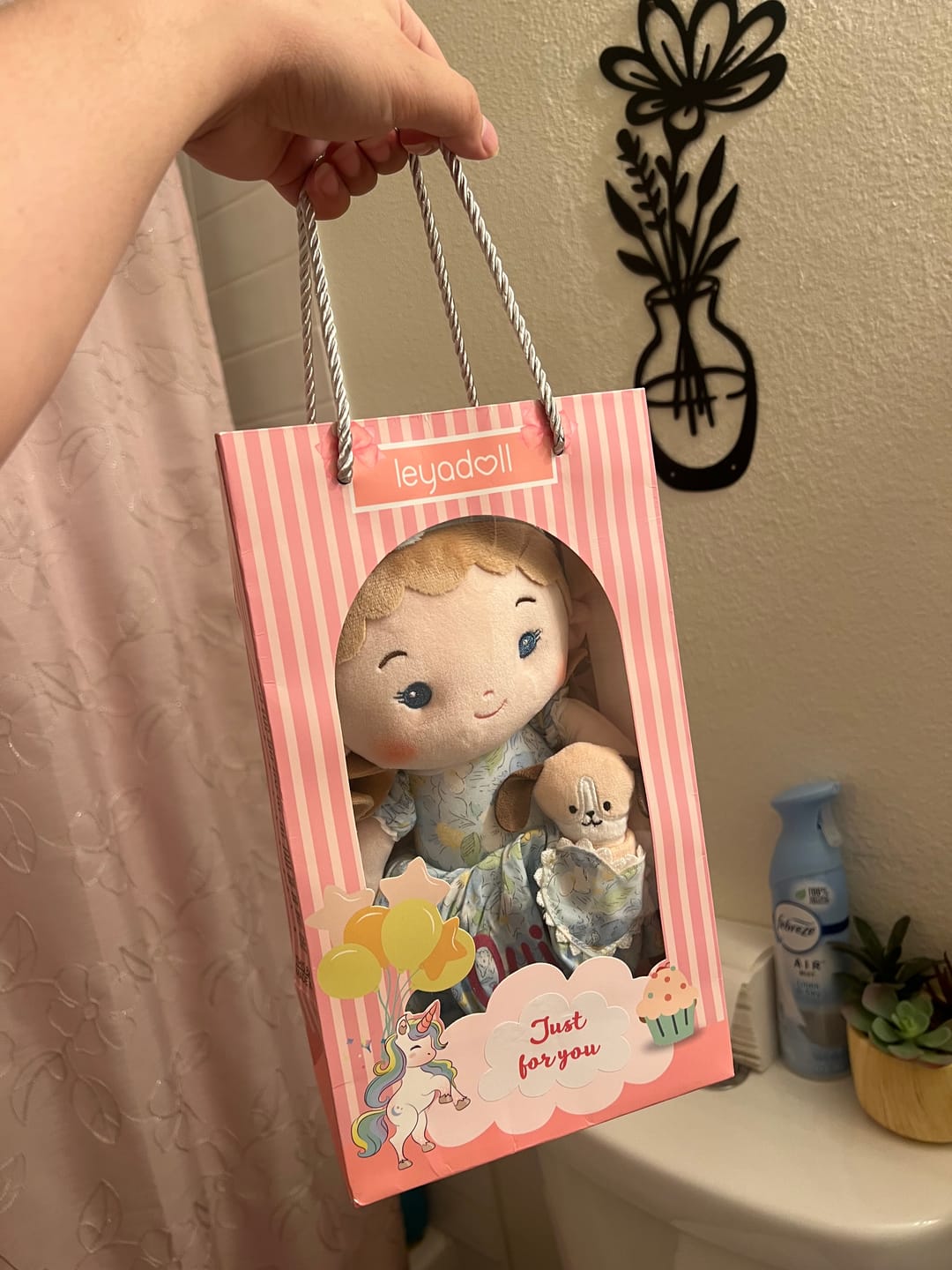 Customer photo review of Personalized Lily Girl & Her Pet