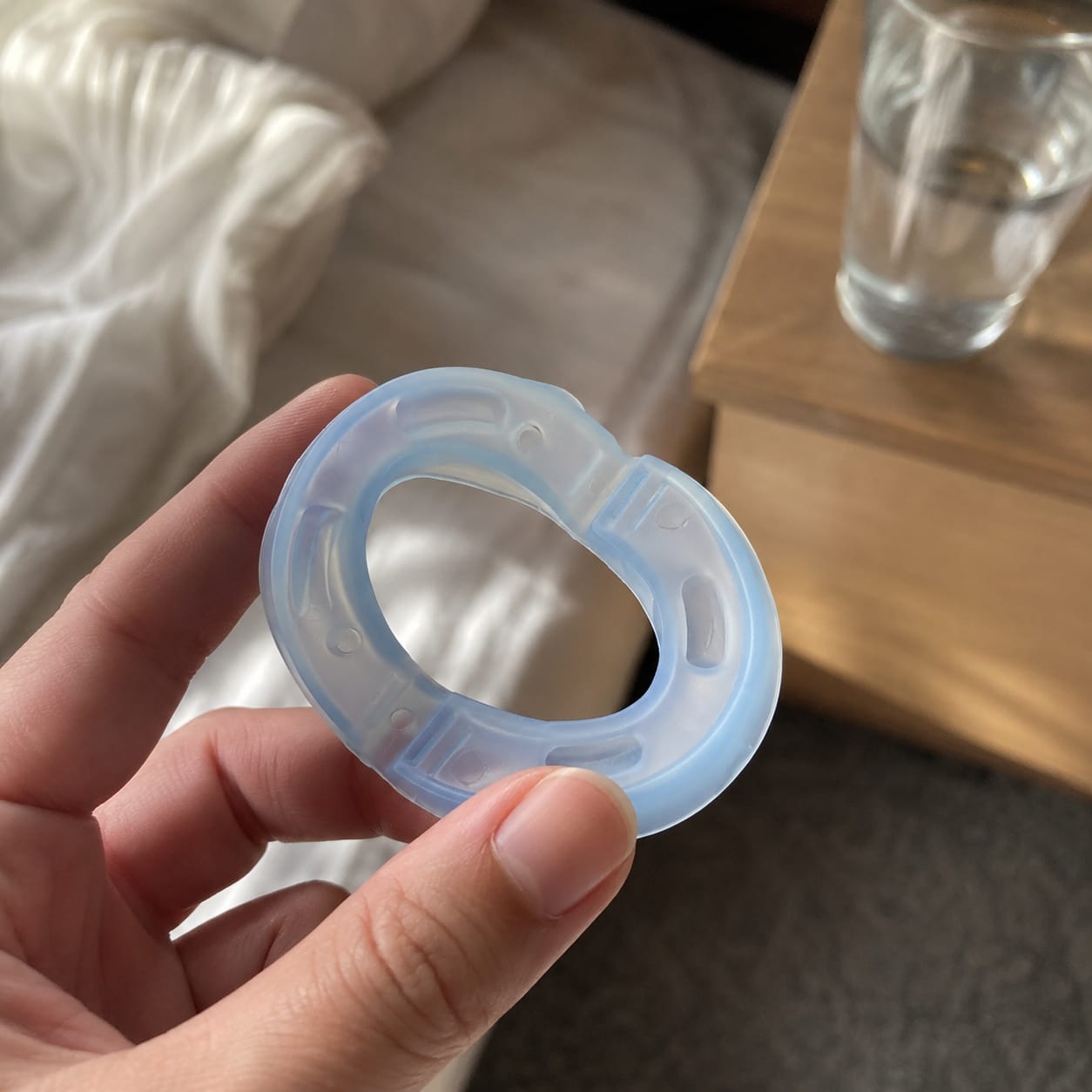 Customer photo review of GlowStep - Silent Anti-Snore Mouth Guard™