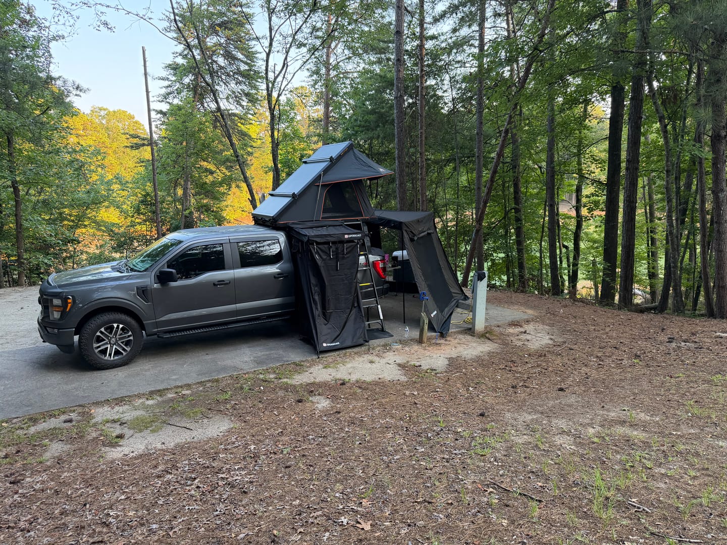 Customer photo review of OPENROAD Quick-Open Overland Shower/Privacy Awning V2