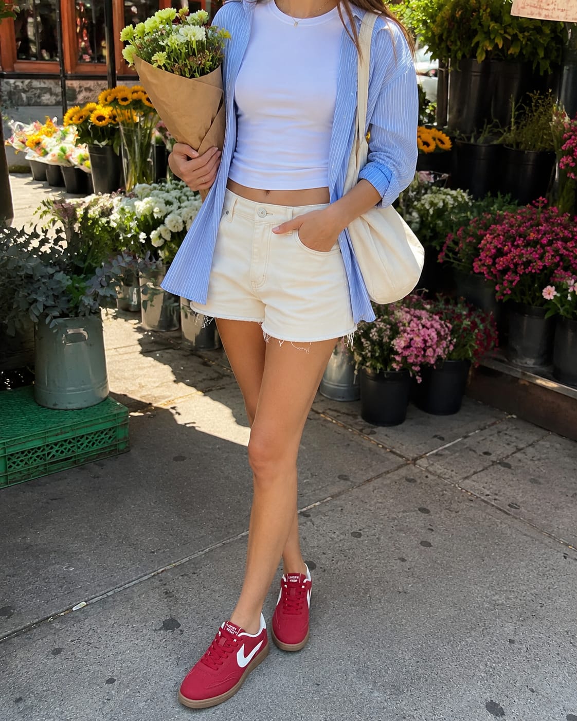 Customer photo review of Lucky Step Retro Court Sneakers