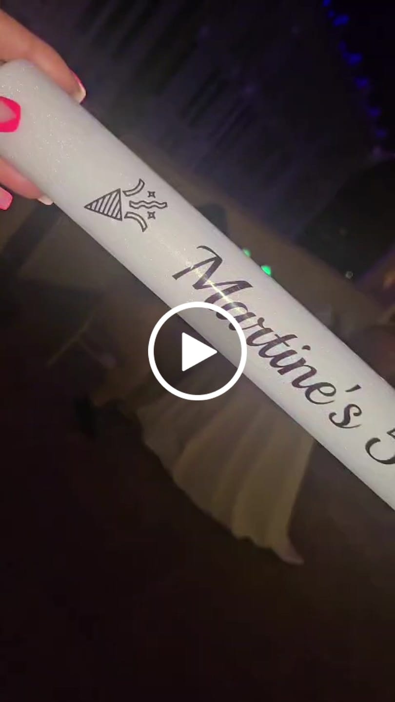 Customer video review of Custom-Made Glow Sticks