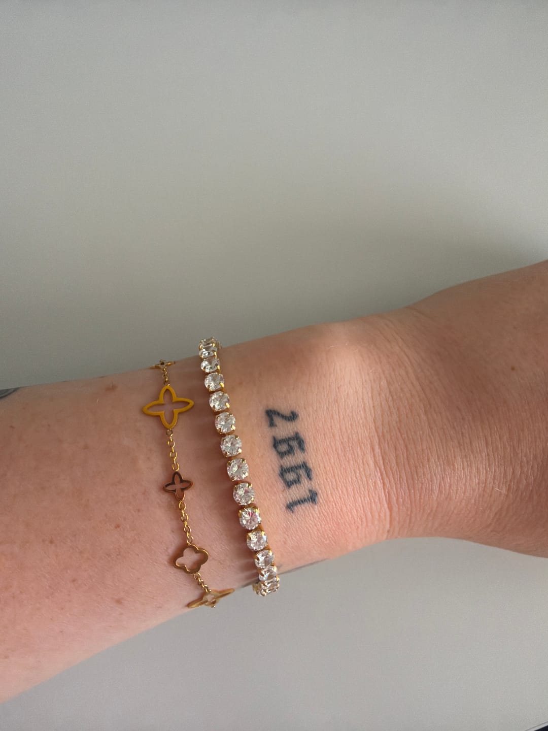 Customer photo review of Brilli Tennis Chain Armband | 18K vergoldet