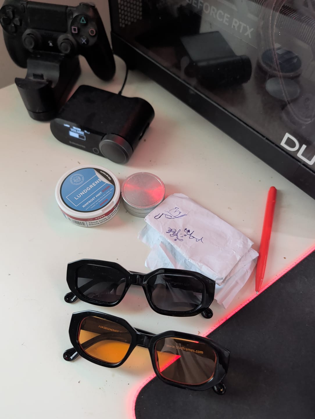 Customer photo review of BLOOD MOON BLUE LIGHT BLOCKERS