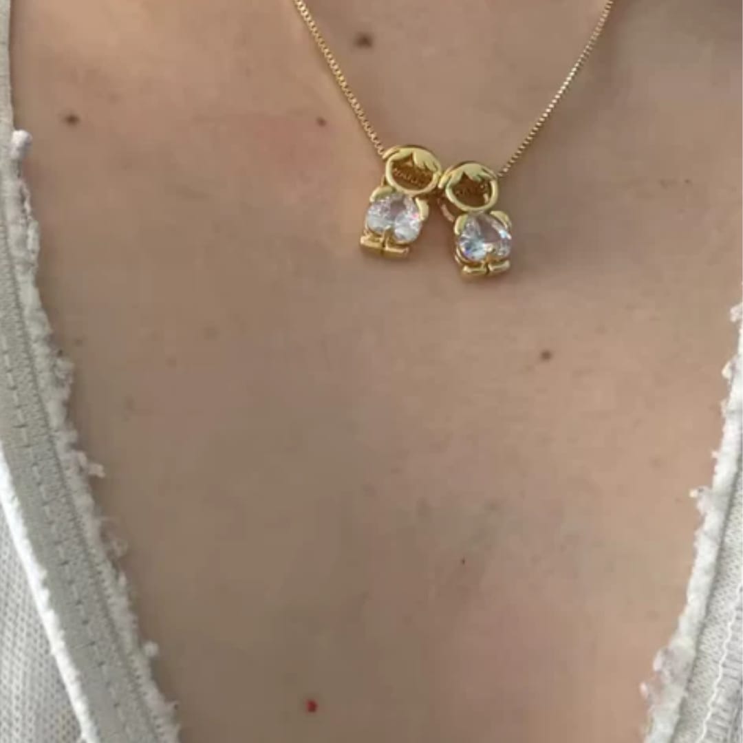 Customer photo review of Collar de Hijos Personalizado
