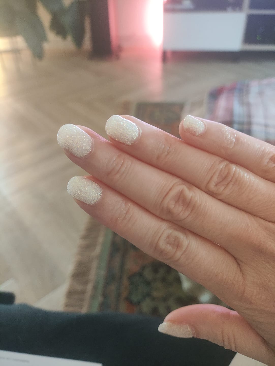 Customer photo review of Diamond White Dipping Powder