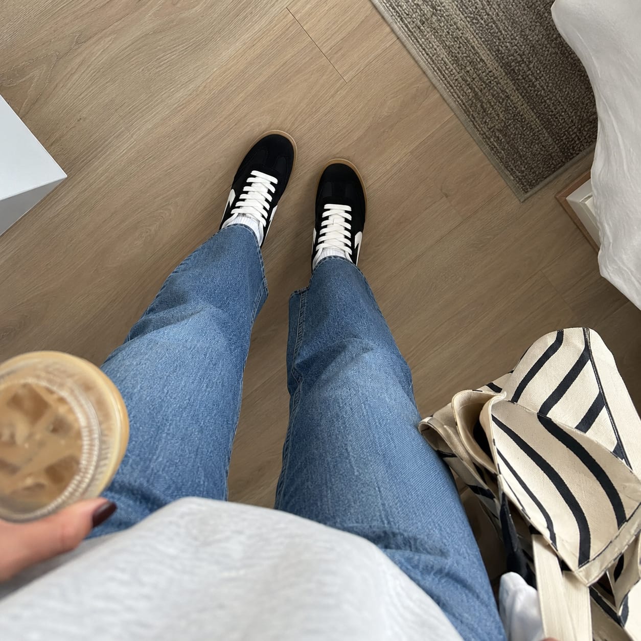 Customer photo review of Lucky Step Retro Court Sneakers