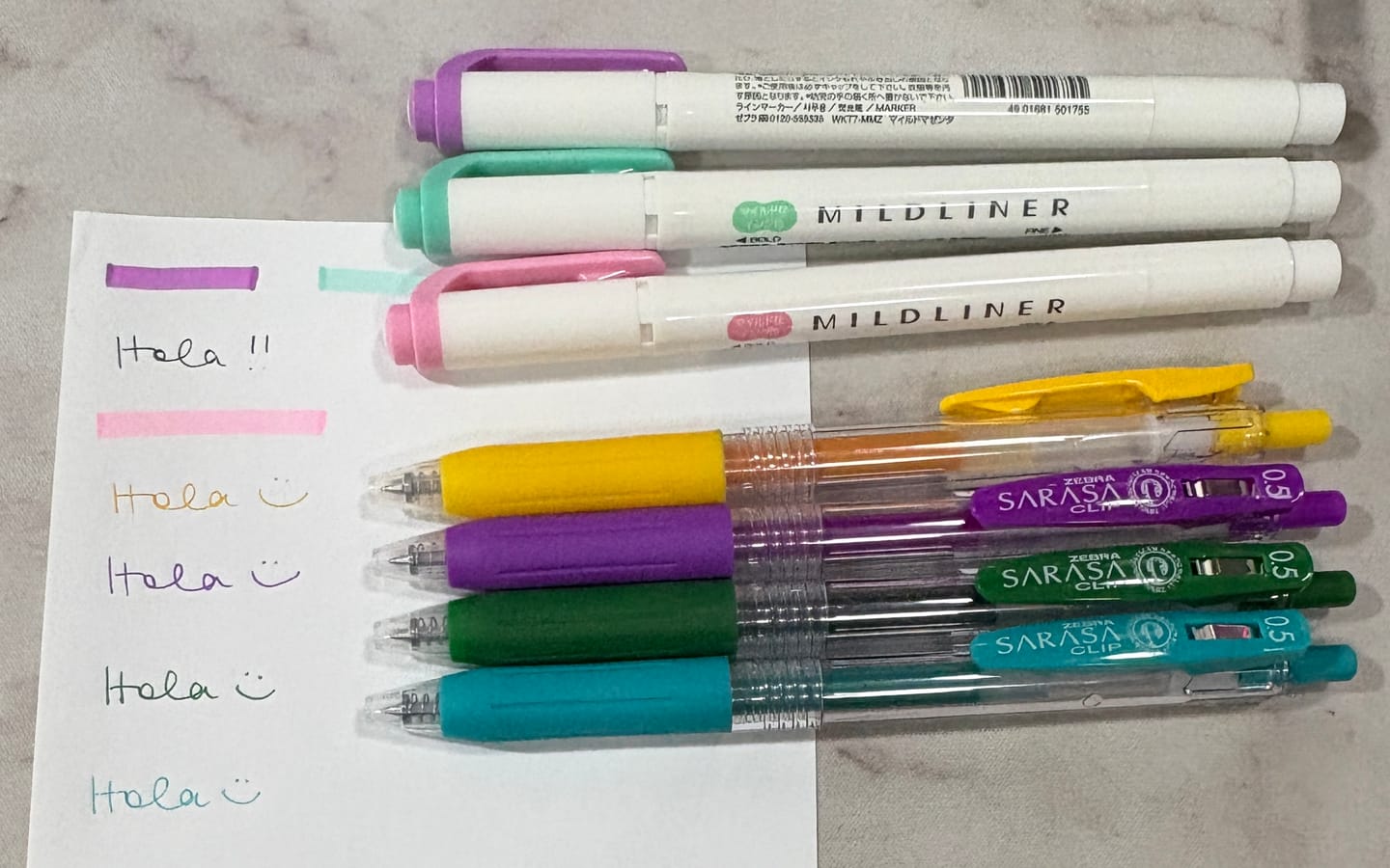 Customer photo review of Zebra Mildliner - Destacadores Doble Punta