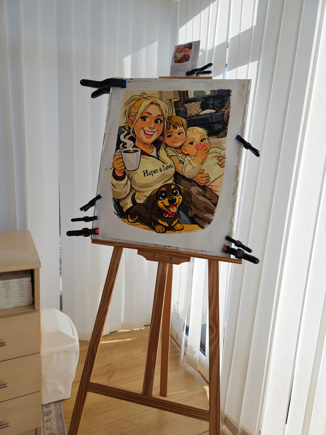 Customer photo review of Custom Paint By Numbers